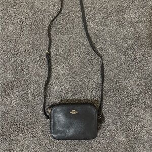 Coach Black Leather Crossbody Bag